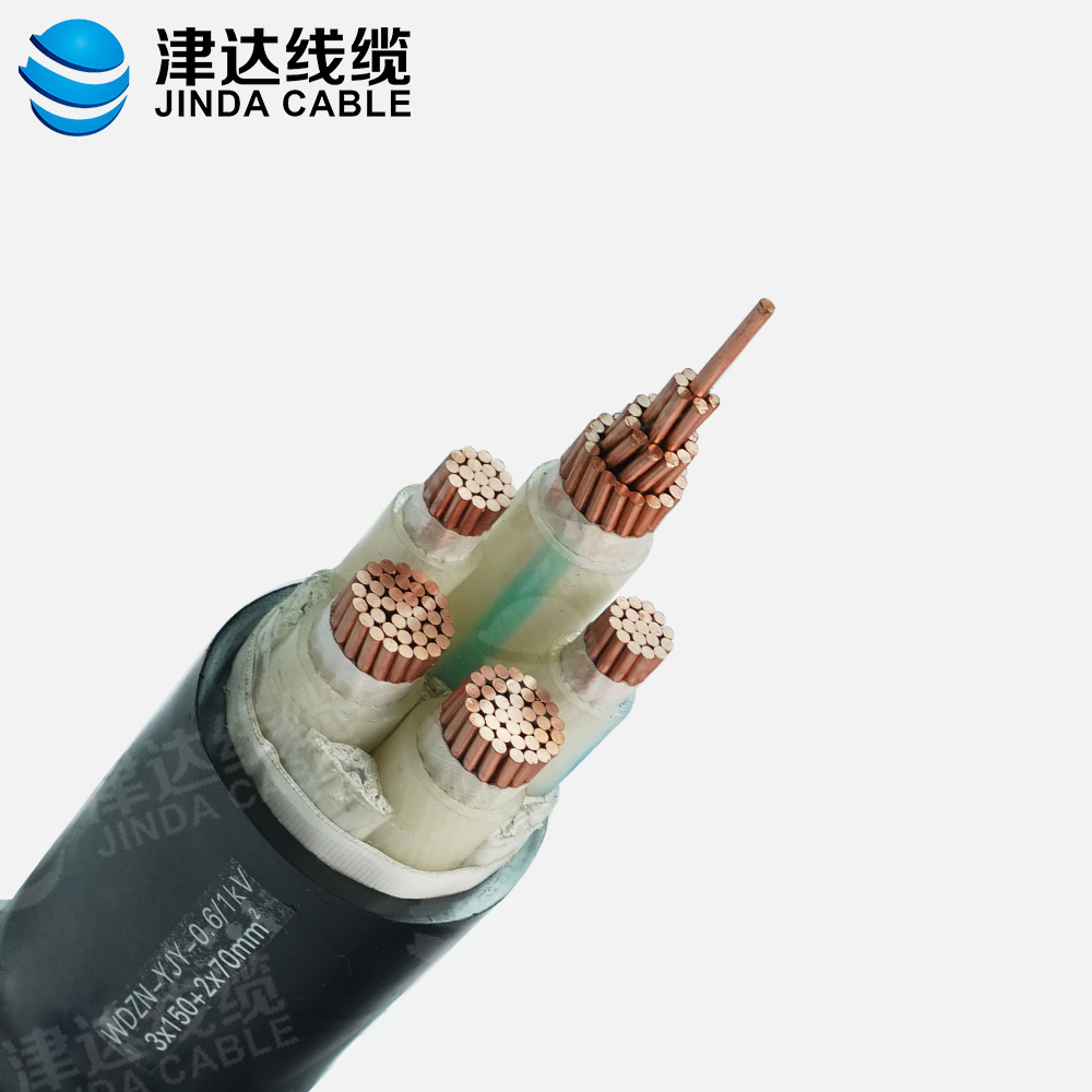 WDZN-YJY3*150+2*70銅芯交聯(lián)聚乙烯絕緣聚烯烴護(hù)套無(wú)鹵低煙阻燃耐火電力電纜